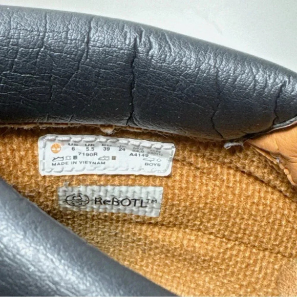 Timberland Size 6 Leather Youth Boys  Wheat Nubuck Chukka Boots - Picture 15 of 16